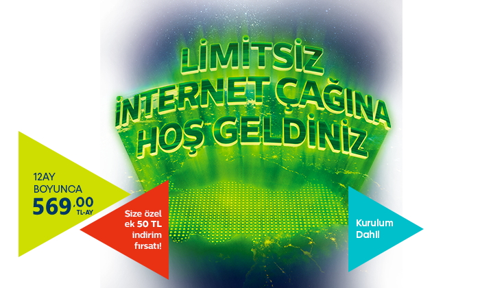 >Türkiye'nin interneti Türk Telekom internette sınırları kaldırıyor.
